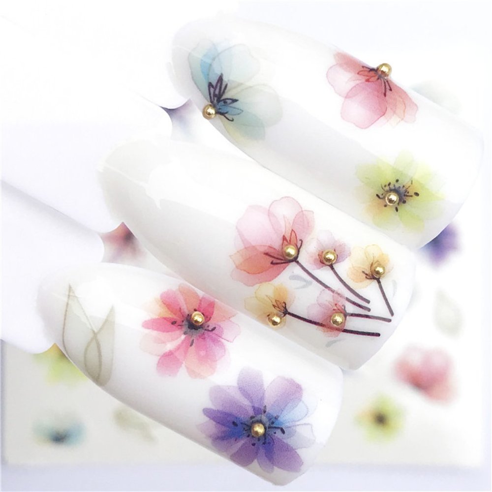 Fingernail Art Water Slide Transfer Nail Stickers - Picture 2 of 3